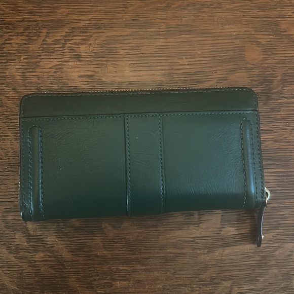 Coach Campbell Green Leather Wallet - Picture 3 of 4